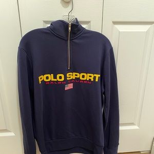 Polo Ralph Lauren Sport 1/2-Zip Navy Sweatshirt